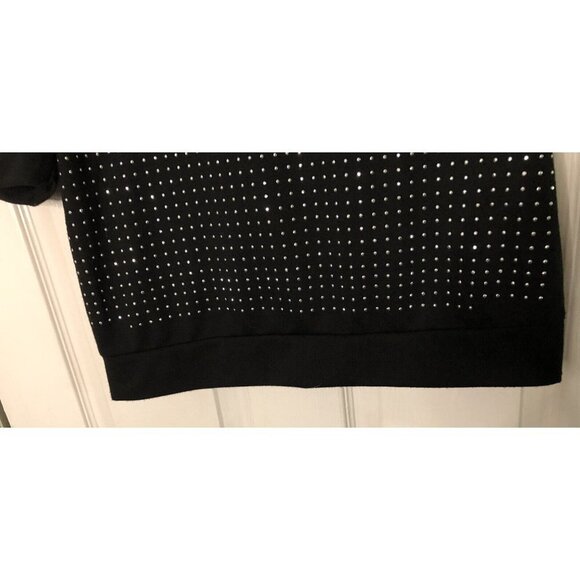 Madison 3/4  puffy sleeve studded sweatshirt style top size medium - Picture 5 of 12